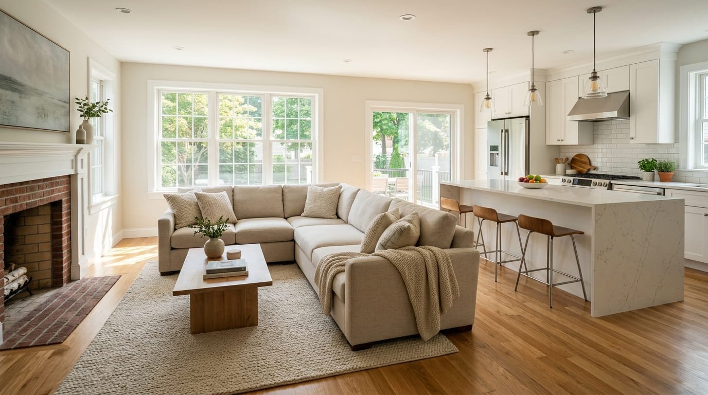 Professional cleaning company team providing spotless residential cleaning services in Lowell, MA.